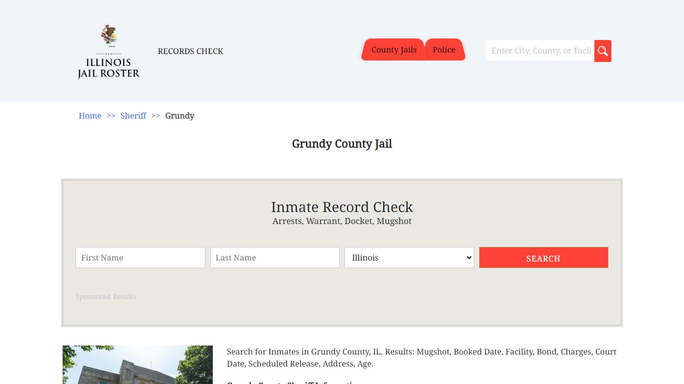 Grundy County Jail - Jail Roster Search